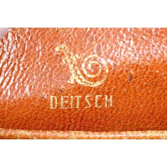 VINTAGE DEITSCH GENUINE CROCODILE BROWN LEATHER FRAME HANDBAG POCKETBOOK - Picture 12 of 12